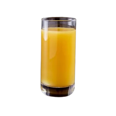 Orange juice, 300ml glass, refreshing drink at Pizza Hut Buffet, 145 kcal.