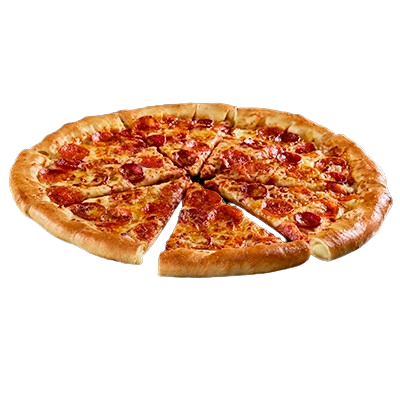 Pepperoni Feast pizza with double pepperoni and mozzarella cheese.