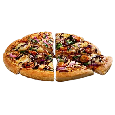 The G.O.A.T. pizza with goat’s cheese, caramelised onions, spinach, and balsamic drizzle.