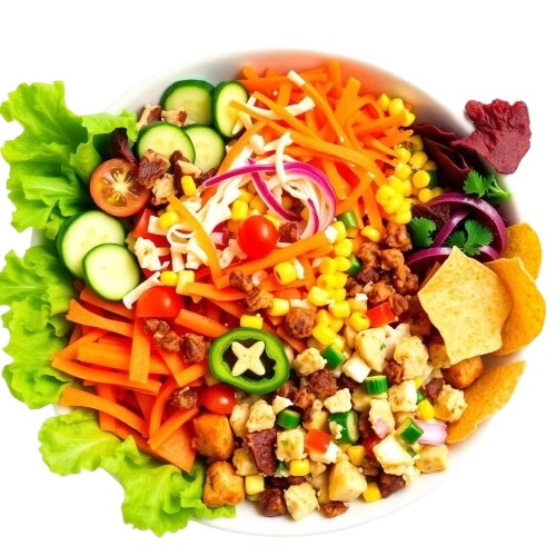 Main salad option at Pizza Hut Buffet with unlimited fresh salad bar refills.