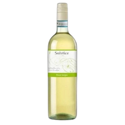 Full bottle of Pinot Grigio white wine, served at Pizza Hut Buffet.