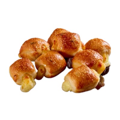 Cheesy Bite Bites – golden dough bites filled with melted mozzarella at Pizza Hut Buffet.