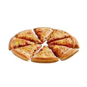 Vegan Margherita pizza with classic tomato sauce and vegan cheese.