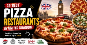Delicious pizzas from popular Pizza Restaurants in United Kingdom chains.